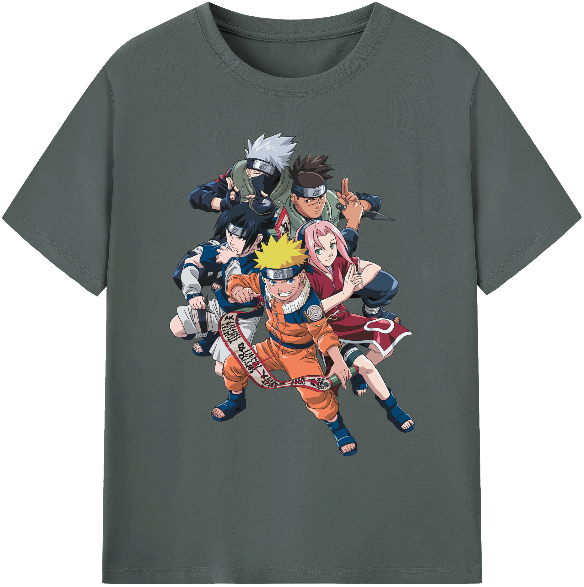（画像用） NARUTO -ナルト- うずまき ナルト Uzumaki Naruto 綿100％ メンズ半袖Tシャツ｜肌触りやわらか＆通気性